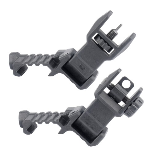 DLG Tactical - Składane przyrządy celownicze Offset Sights High Profile - Czarne - DLG-185-1 63402 