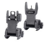 DLG Tactical - Składane przyrządy celownicze High Profile Sight Set - Czarne - DLG-167
