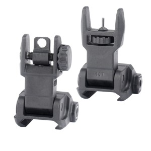 DLG Tactical - Składane przyrządy celownicze High Profile Sight Set - Czarne - DLG-167