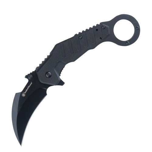 Smith & Wesson - Nóż składany Extreme Ops Spring Assist Karambit - 8Cr - Czarny - 1208411-1 63426 