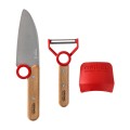 Zestaw kuchenny Opinel dla dzieci Le Petit Chef czerwony- 63518 