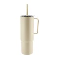 Kubek termiczny ze słomką MiiR All Day Straw Cup 946 ml - ecru-1 63584 