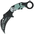 Nóż składany Martinez Albainox Training Karambit 3D Skull Black ABS, Blunt 3Cr13MoV (18713-A)-1 63628 