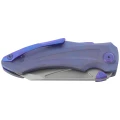 Nóż składany Kubey Sumo Blue Titanium, Stonewashed CPM 20CV by Jake Hoback (KB400C)-2 63630 