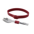 Sztućce turystyczne Esbit Silicone Band S burgundowe-5 63673 
