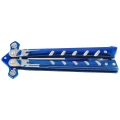 Nóż motylek Martinez Albainox Balisong Skull RainBlue Steel, RainBlue 3Cr13Mov (02282)-2 63692 