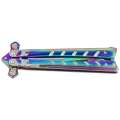 Nóż składany motylek Martinez Albainox Balisong Skull Rainbow Titanium Steel, Rainbow Titanium 3Cr13Mov (02223)-2 63694 