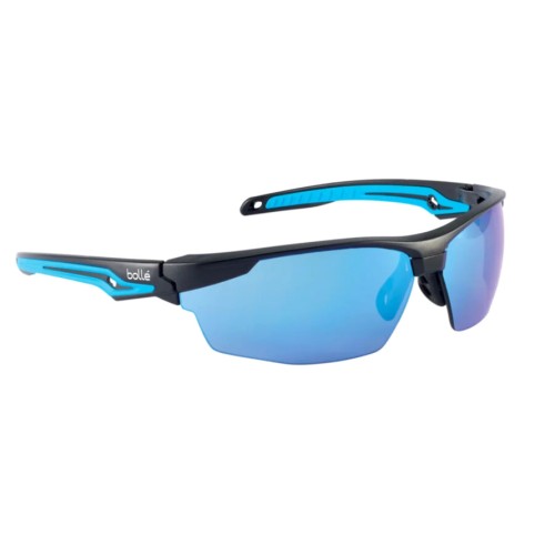 Bolle Safety - Okulary ochronne Tryon - EN 166 FT - Platinum - Blue Cobalt Flash - TRYONN40E-1 63708 