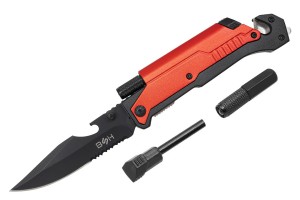 Nóż Ratowniczy BSH ADVENTURE  3w1  N-061X Latarka Krzesiwo