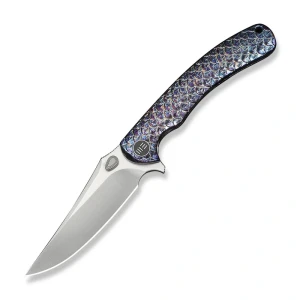 Nóż składany WeKnife Dracarys LE No 007/199 Flamed Titanium, Satin M390 (WE25061B-3)