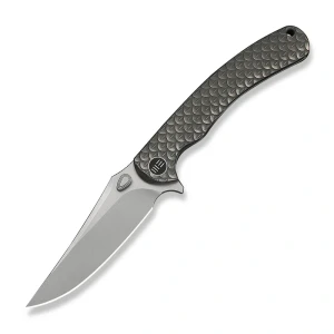 Nóż składany WeKnife Dracarys LE No 013/199 Gray Titanium, Stonewashed M390 (WE25061B-1)