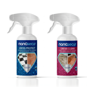 Nanosecur Zestaw do Gresu GRESS PROTECTION impregnat + GRESS CLEANER czyścik