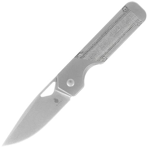 Nóż składany Kizer Militaw Gray Titanium / Black Micarta, Stonewashed S35VN by Jonathan Styles (Ki3634A1)-1 63808 