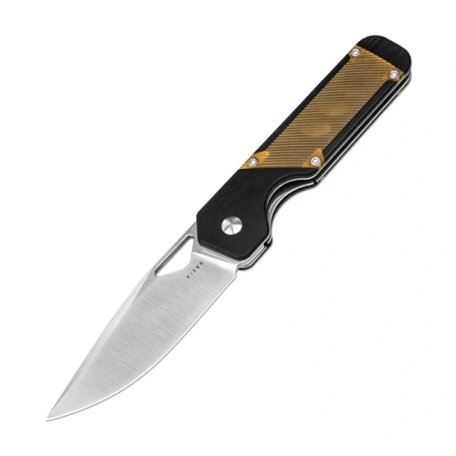 Nóż składany Kizer Militaw Black G10 / PEI, Satin Nitro-V by Jonathan Styles (V3634C1)-1 63813 