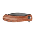 Nóż Składany Trollsky Knives Mandu EVO MTE006 Liner Lock Grey Stonewashed 14C28N Brown Micarta-3 63884 