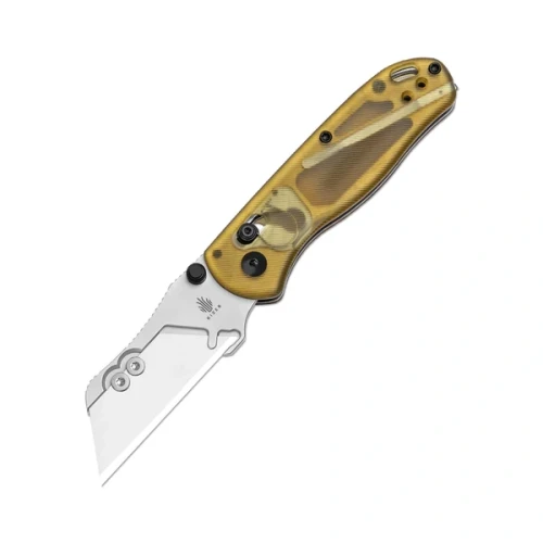 Nóż składany Kizer Uti Bear 1 Yellow PEI, Blasted SK5 / 50Cr15MoV by Azo (V3619JA4)-1 63906 