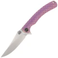 Nóż składany WeKnife Dracarys LE No 193/199 Purple / Golden Titanium, Hand Rubbed Satin M390 (WE25061B-2)-1 63911 