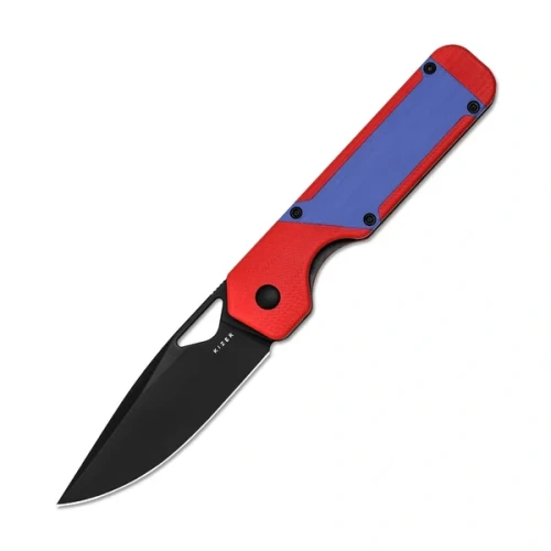Nóż składany Kizer Militaw Red-Blue G10, Black Nitro-V by Jonathan Styles (V3634A2)-1 63916 