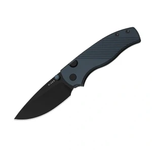Nóż składany Kizer Glaux Ink Blue Aluminium, Black PVD / Stonewashed 14C28N (V3801A3)