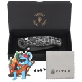 Nóż składany Kizer Glaux Black Vortex Micarta, Gray PVD / Stonewashed 14C28N (V3801A2)-3 63919 