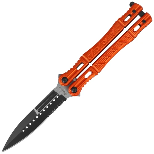 Nóż motylek Martinez Albainox Balisong Red Aluminium, Black 3Cr13Mov (02098)-1 63922 