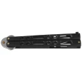 Nóż składany motylek Martinez Albainox Balisong, Black Zamak, Mirror 3Cr13Mov (02053-N)-2 63923 