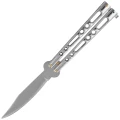 Nóż motylek Martinez Albainox Balisong Chrom Zamak, Mirror 3Cr13Mov (02053-C)-1 63924 