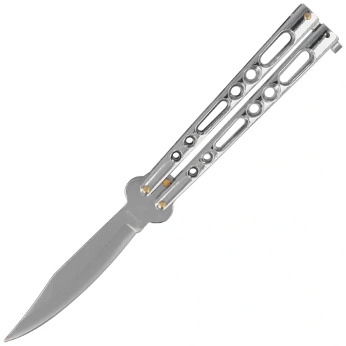 Nóż motylek Martinez Albainox Balisong Chrom Zamak, Mirror 3Cr13Mov (02053-C)-1 63924 