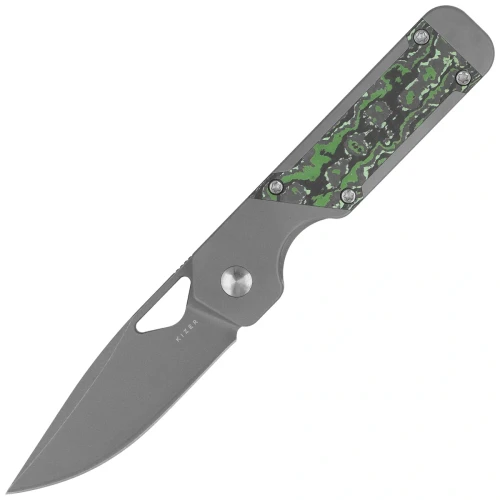 Nóż składany Kizer Mini Militaw Gray Titanium / Jungle Wear Fat Carbon, Dark Stonewashed S45VN by Jonathan Styles (Ki3634SA2)-1 64040 