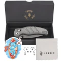 Nóż składany Kizer C01C 2.9 CD Black Norplex UltreX Micarta, Satin Elmax by Sheepdog Knives (Ki3488.29CDA2)-3 64048 