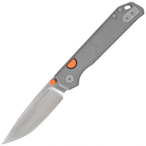 Nóż składany Kizer Begleiter 2.9 BLL Gray Aluminium, Satin CPM S35VN by Azo (Ki3458.2BDA1)-1 64055 