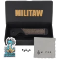 Nóż składany Kizer Militaw Black G10 / Green Micarta, Black Nitro-V by Jonathan Styles (V3634A1)-3 64056 
