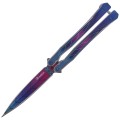 Nóż motylek Martinez Albainox Balisong ColorFul, RainBlue Finish (02148)-1 64058 
