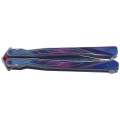 Nóż motylek Martinez Albainox Balisong ColorFul, RainBlue Finish (02148)-2 64058 