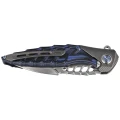 Nóż składany RikeKnife Thor 7 Integral Titanium Black/Blue G10, Satin 154CM (RK-THOR7-BB)-2 64064 