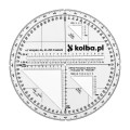 Protraktor kątomierz mapowy V4- 64079 