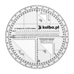 Protraktor kątomierz mapowy V4