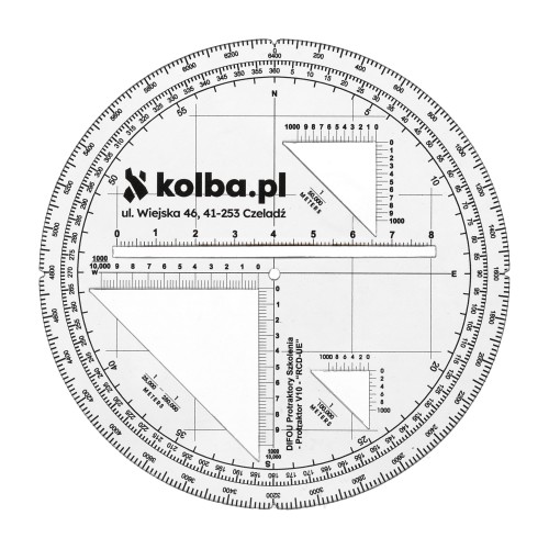 Protraktor kątomierz mapowy V10- 64080 