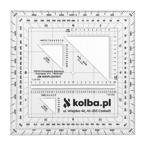 Protraktor kątomierz mapowy V11- 64081 