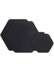 ŁATKI samoprzylepne x4 nylonowe GearAid Hex Patches Black 10730