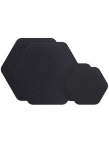 ŁATKI samoprzylepne x4 nylonowe GearAid Hex Patches Black 10730