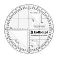 Protraktor kątomierz mapowy V3- 64133 