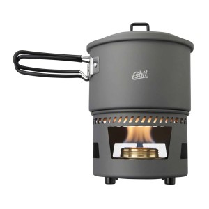 Kuchenka turystyczna Esbit Alcohol Burner Cookset Aluminium z garnkiem 1,5 l