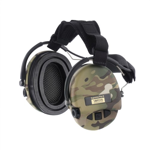 Sordin - Aktywne ochronniki słuchu Supreme Pro-X - Nakarkowe - Żelowe wkładki - Camo - 76302-X-06-G-S-1 64235 