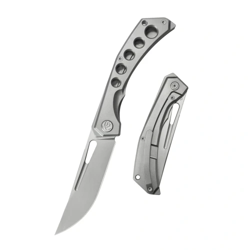 Nóż składany KB Kubey lshtar Gray Titanium, Sandblasted M390 by Maksim Tkachuk (KB170A)-1 64249 