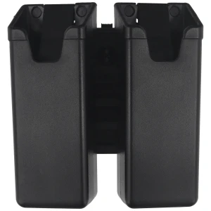 Podwójna ładownica ESP na magazynki 9 mm do HK MP5 / Uzi / Brugger & Thomet / AR-15 / vz. 61 Skorpion z obrotowym mocowaniem UBC-01, czarna (MH-MH-04-MP5)