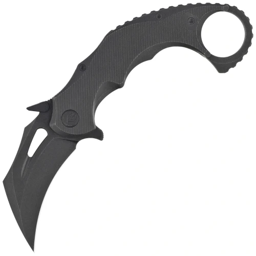 Nóż składany KB Kubey Wrath Karambit Black PVD Titanium, Black PVD / Stonewashed M390 by MUZI Design (KB271C)-1 64255 