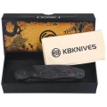 Nóż składany KB Kubey Velvet Snake Black DLC Titanium / Damtanium Camo Carbon, Black DLC M390 by Bastard Knives (KB266D)-3 64276 