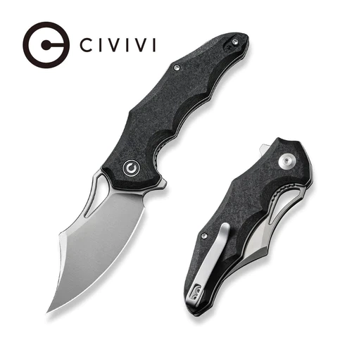 Nóż składany CIVIVI Chiro Black Shredded G10, Satin 14C28N (C23046-3)-1 64278 