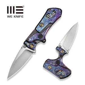 Nóż składany WeKnife NexoMorph Flamed Titanium, Hand Rubbed Satin M390 (WE24037B-3)